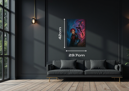 Vi and jinx Metal Poster