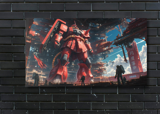 Char's Zaku Deploy Metal Poster