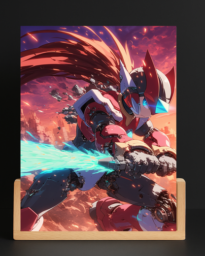 Megaman Zero Acrylic LED Nightlight-Gaming Desk Decor