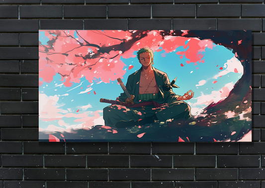 Zoro Meditation Metal Poster