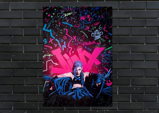 Arcane Jinx Graffiti Metal Poster wall display