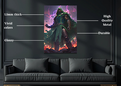 Dr Doom Battle Metal Poster