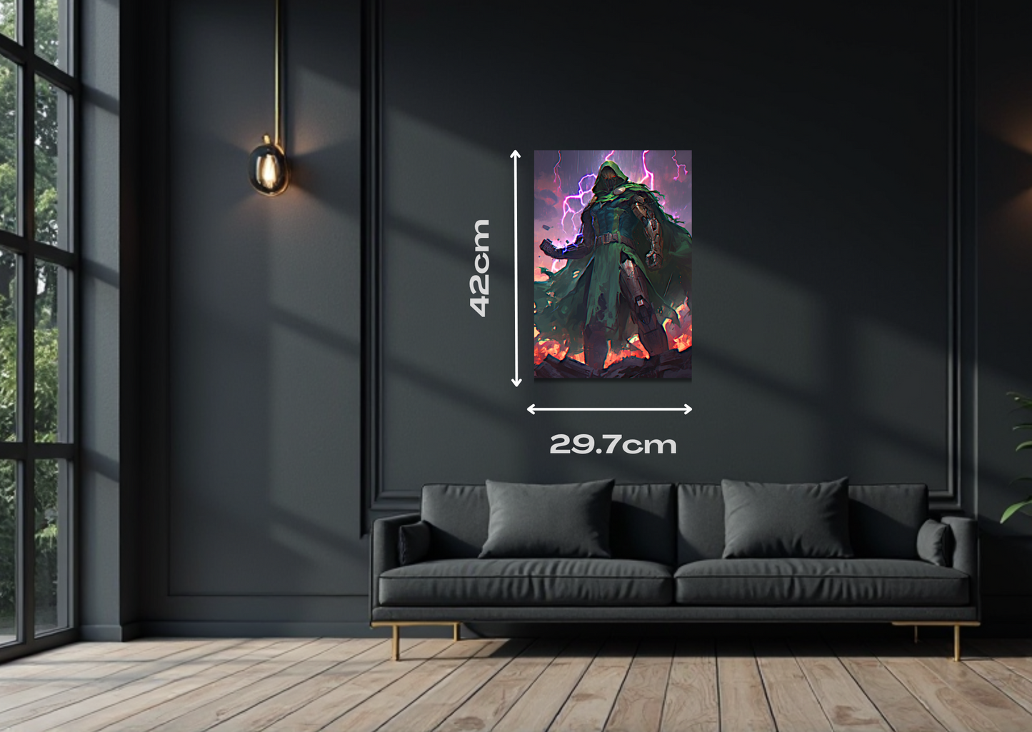 Dr Doom Battle Metal Poster