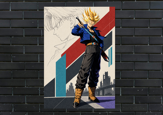 Dragon Ball Trunks metal poster