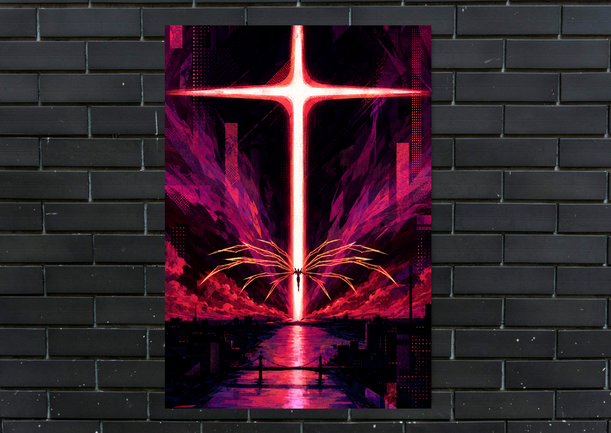 Neon Genesis Evangelion Third Impact Metal Poster
