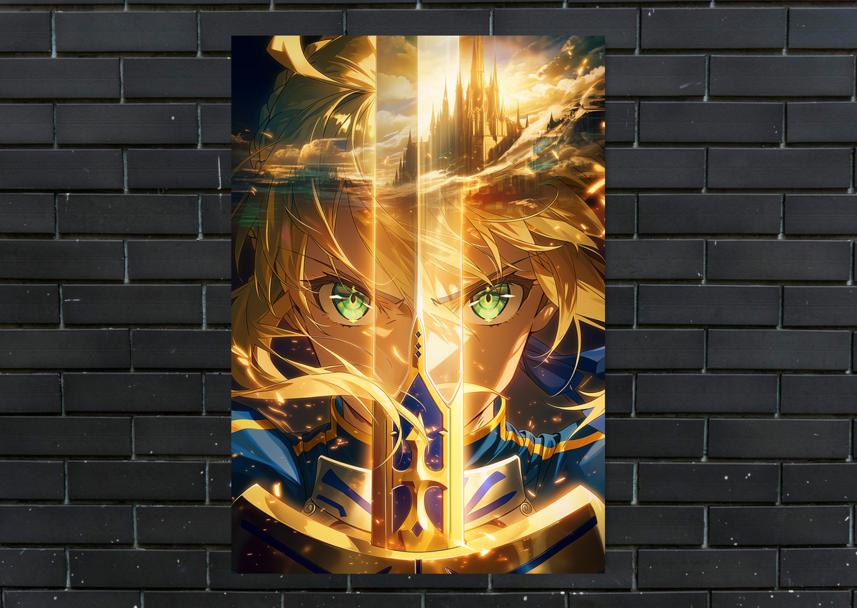 Fate Saber Excalibur metal poster