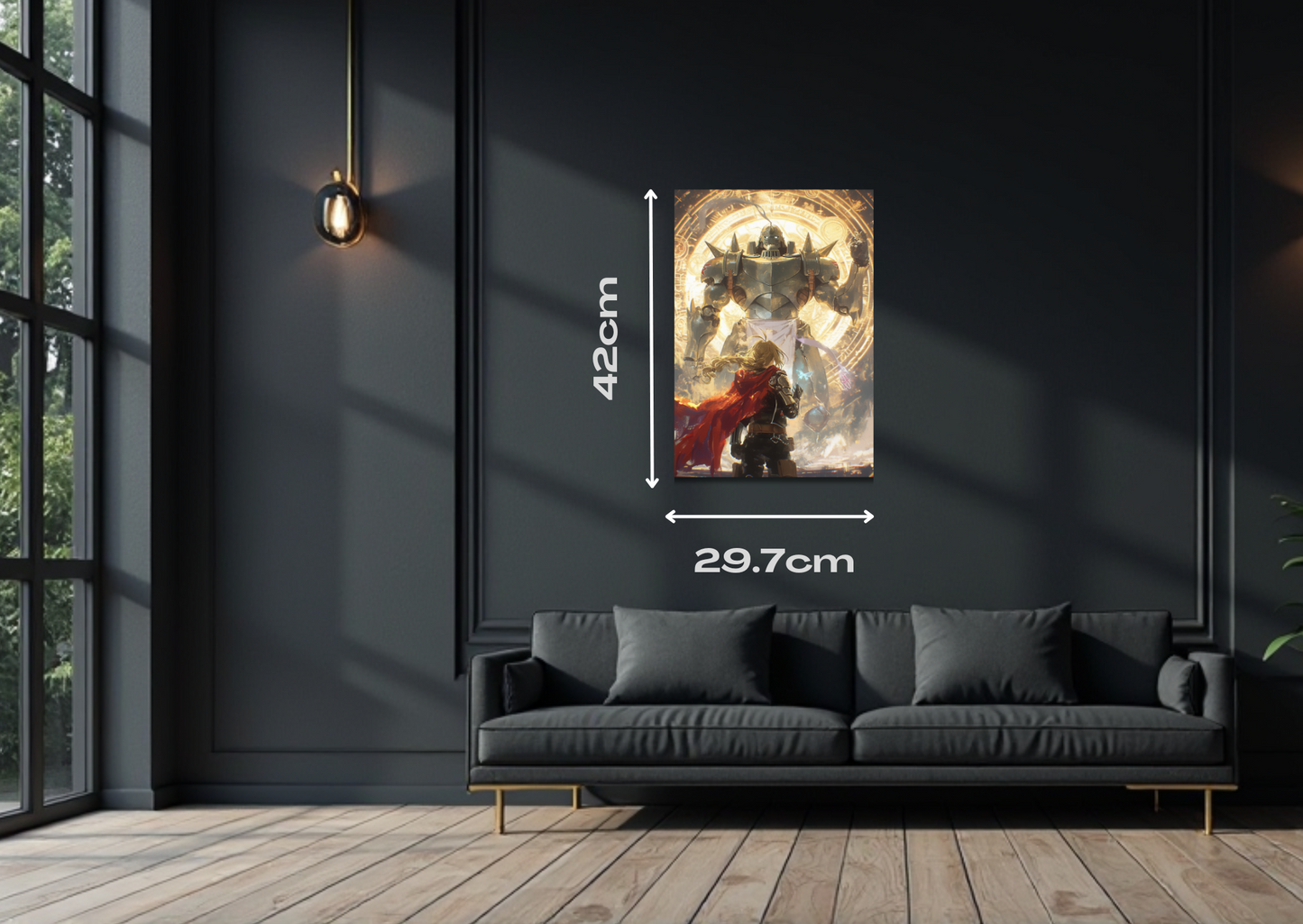 Fullmetal Elric Brothers Metal Poster