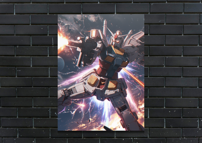 Gundam Rx Metal Poster-Anime Wall Decor