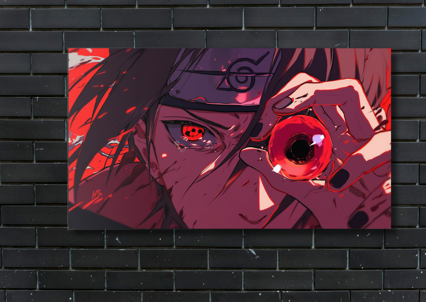 Naruto Itachi Eye Metal Poster-Anime Wall art