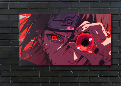 Naruto Itachi Eye Metal Poster-Anime Wall art