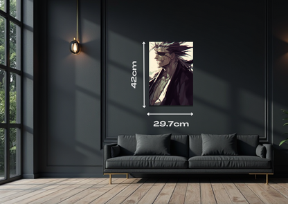 Zaraki Kenpachi Metal Poster
