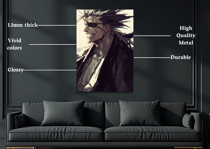 Zaraki Kenpachi Metal Poster