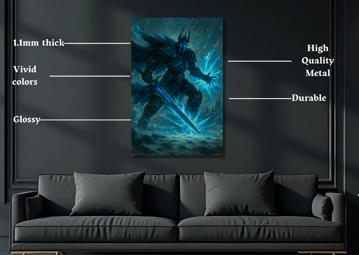 Lich King Metal Poster