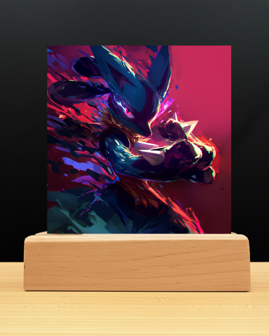 Pokemon Lucario Acrylic Nightlight
