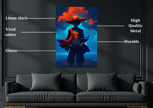 One Piece Luffy Metal Poster-Anime Wall Decor