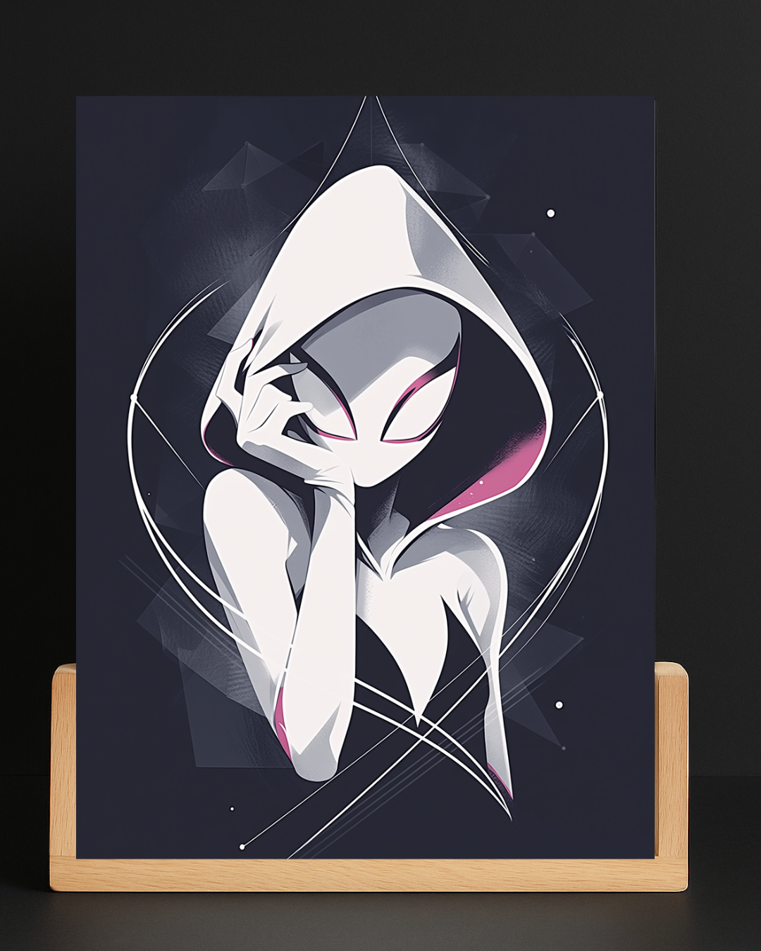 Marvel Spider-Gwen Ghost-Spider acrylic LED nightlight mockup