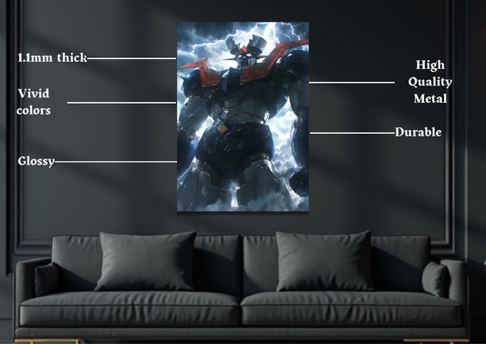 Mazinger Storm Metal Poster-Super robot Wall Decor