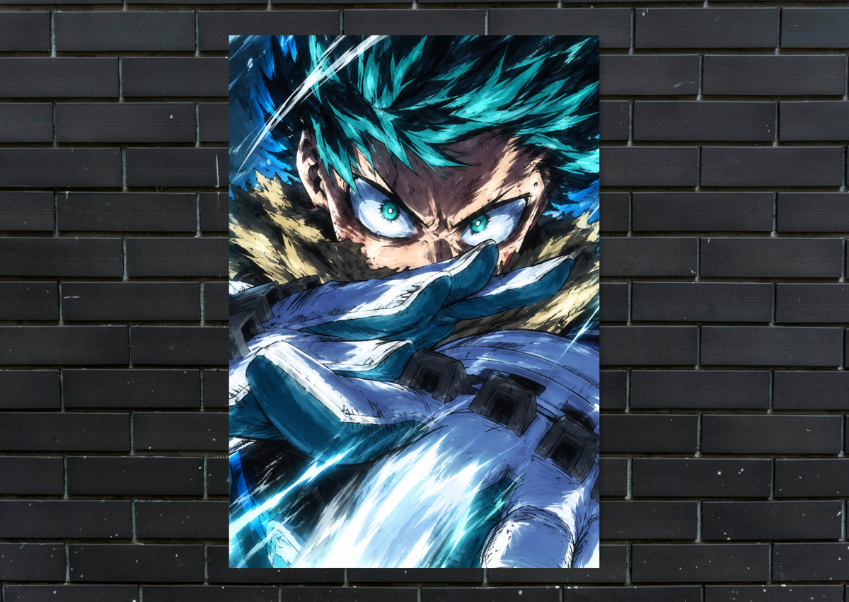 My Hero Academia Deku metal poster