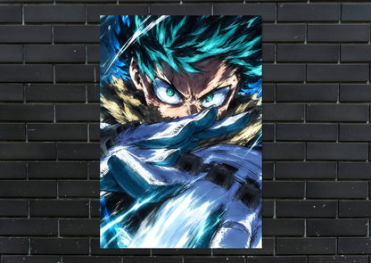 My Hero Academia Deku metal poster
