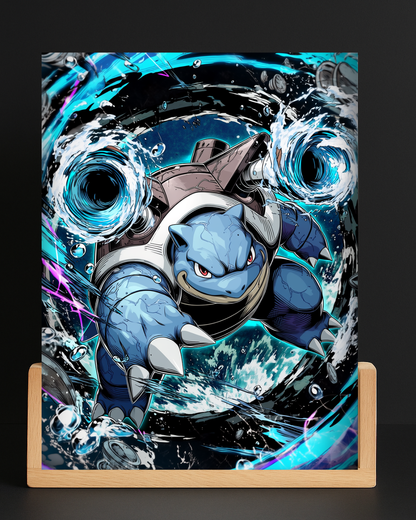 Pokemon Blastoise acrylic LED nightlight mockup
