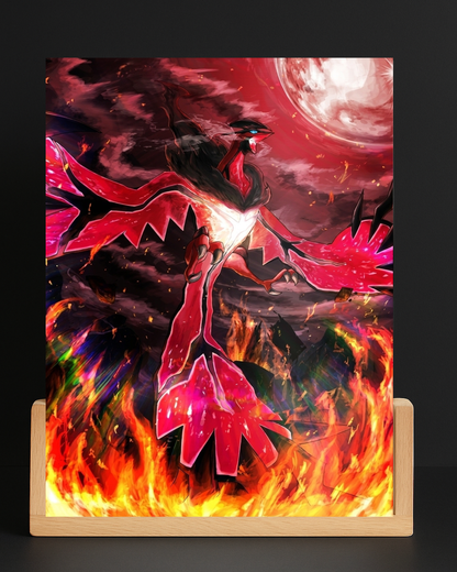 Pokemon Primal Groudon acrylic LED nightlight mockup
