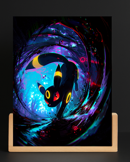 Pokemon Umbreon acrylic LED nightlight mockup