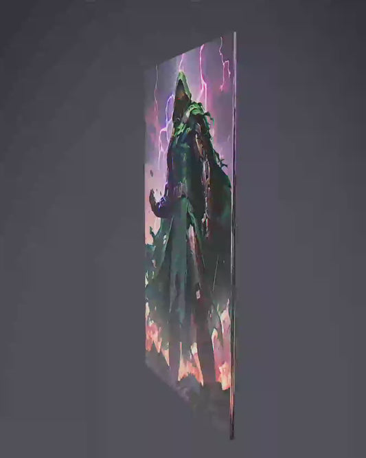 Dr Doom Battle Metal Poster