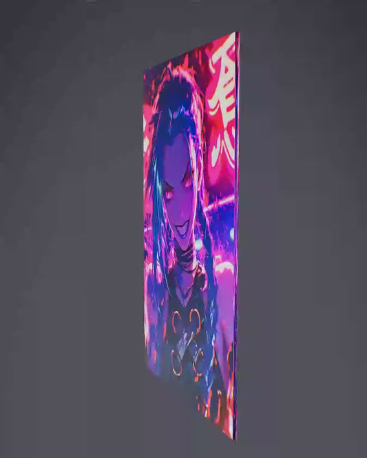 Jinx cyberpunk Metal Poster