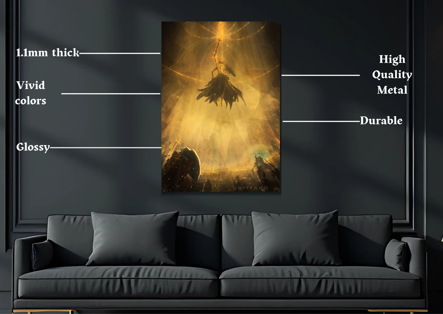 ELDEN RING Radagon Metal Poster-Gaming Wall Decor