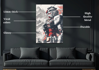 Gundam Rx Japanese Metal Poster