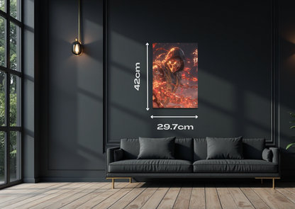 Scorpion Chain Metal Poster