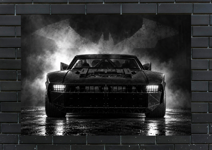 The Batman Batmobile metal poster
